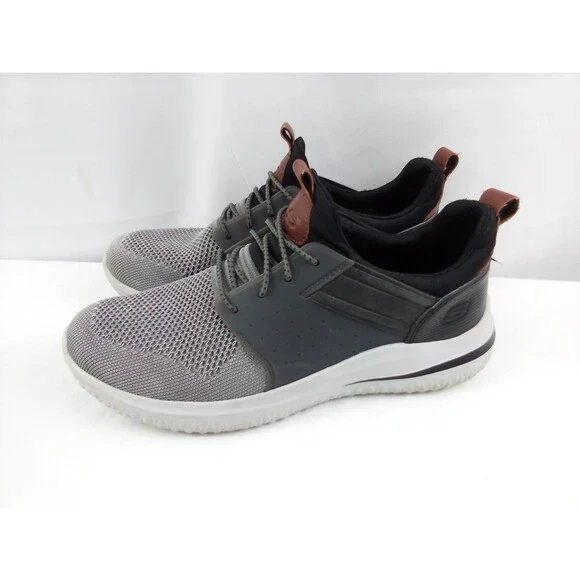 Skechers 3.0 Cicada Shoes Air-Cooled Memory Foam Gray Slip Ons Men’s Size 7.5 - Picture 5 of 11